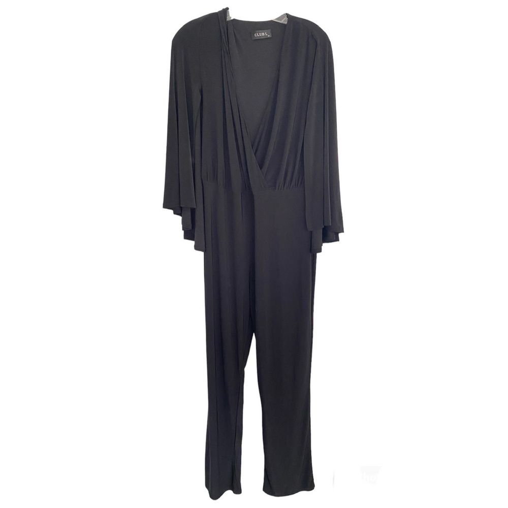 Club L Black Jersey Overall jumpsuit